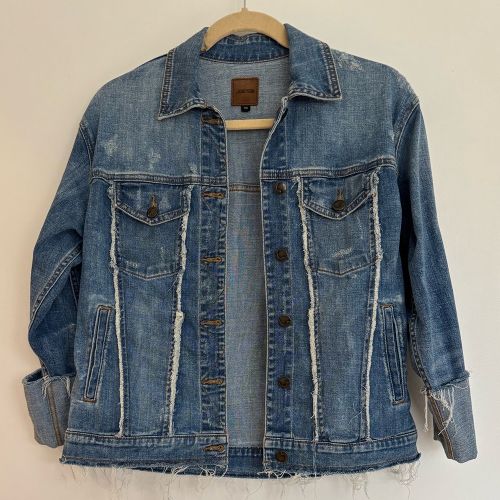 JOE’S JEANS Women’s Distressed Denim Jean Jacket, Size XS, Like New Condition